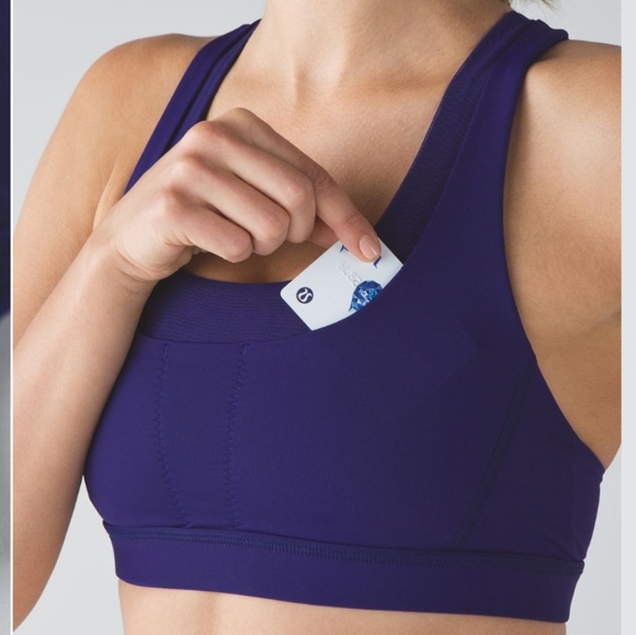 Lululemon Run Stuff Your Bra III (Power Mesh)Emperor Blue - Picture 1 of 7